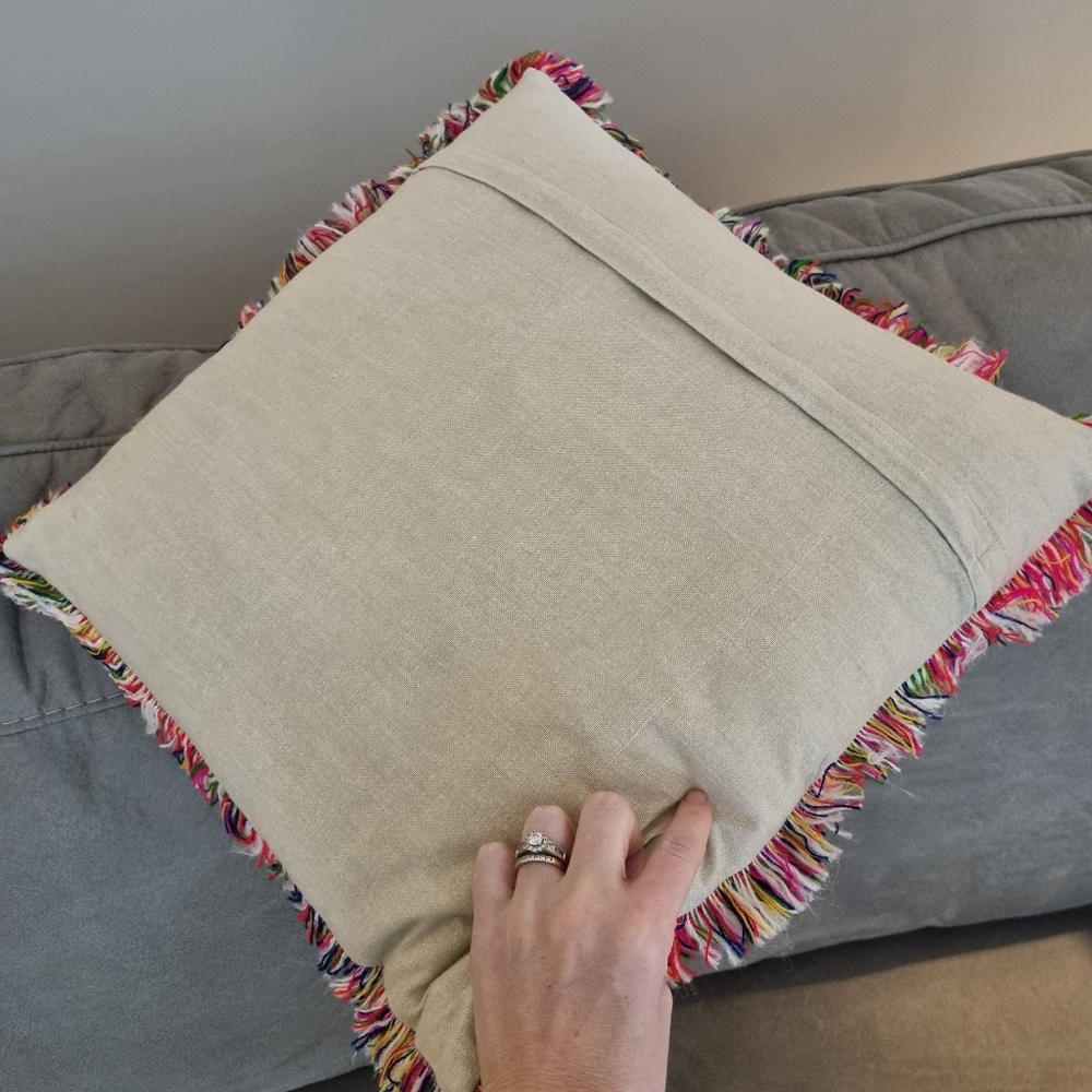 Boho Patchwork Elephant Cushion Pillow Decor Fabric Colours - Picture 4 of 6